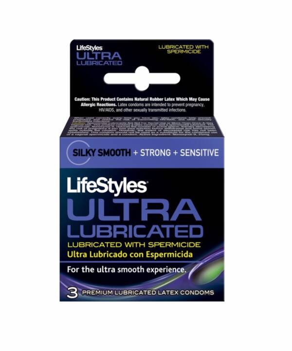Lifestyle condoms spermicidal 3s