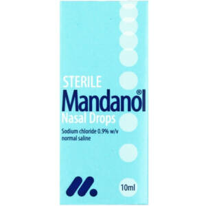 MANDANOL SALINE  NASAL DROPS 10ML