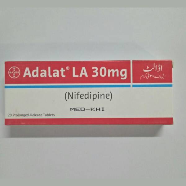 ADALAT LA 30mg Tablet 2x10s