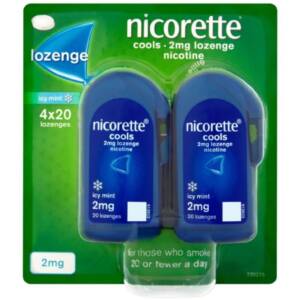 NICORETTE COOLS LOZENGE MINT 2MG 80S