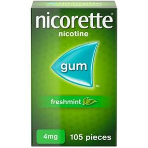 NICORETTE FRESHMINT GUM 4MG 105S