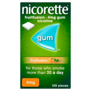 NICORETTE FRUITFUSION GUM 4MG 105S