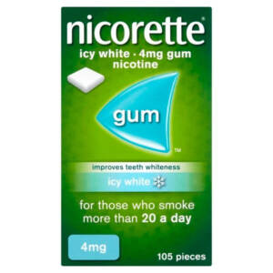 NICORETTE ICY WHITE GUM 4MG 105S