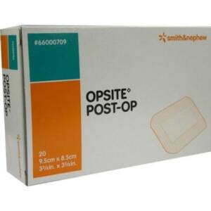 OPSITE POST-OPERATIVE DRESSING 9.5CM * 8.5CM 20`S