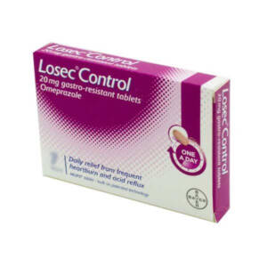 Losec Control Omeprazole 20 mg Tablets