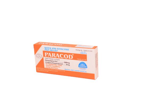 PARACOD TABLET 500 MG / 8 MG X 20