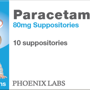 Paracetamol 80mg Suppositories - 10 Pack