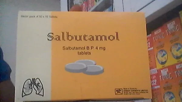 SALBUTAMOL TABS 4MG 500? ECL