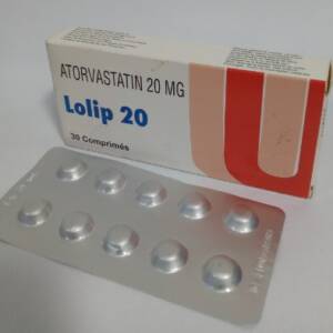 Atorvastatin(lolip) 20mg/30 tabs