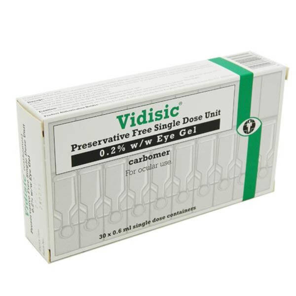 Vidisic Preservative Free Single Dose Unit Carbomer Eye Gel 30 x 0.6ml