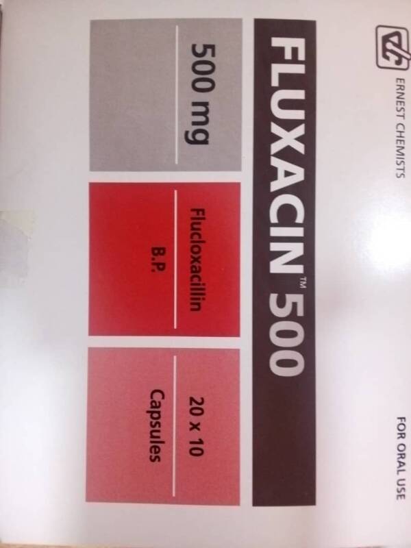 FLUXACIN CAPS 500MG 200? PER STRIP