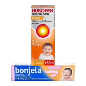 Teething Bundle - Nurofen 150ml & Bonjela Teething Gel