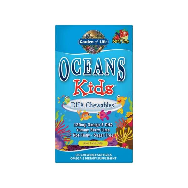 Garden of Life Oceans Kid DHA Omega-3 Berry Lime