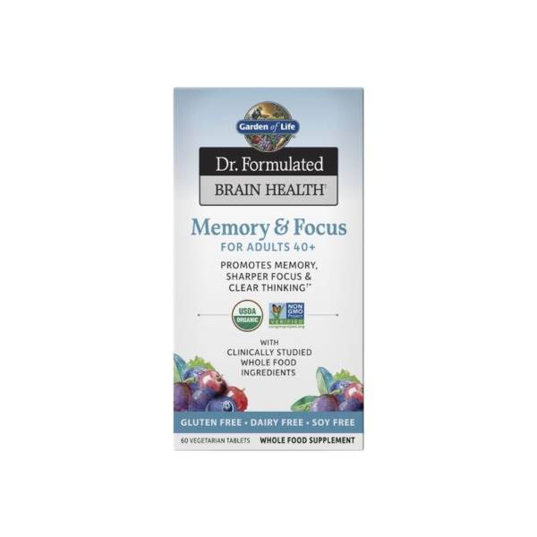 Garden of Life Dr. Formulated Brain Health Memory & Focus 40+