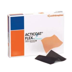 Acticoat Flex 3 Silver Wound Dressings 10cm x 10cm - 12 Pack