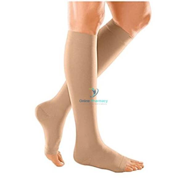 Activa Class 1 Knee Length Open Toe Compression Socks  - 1 Pair