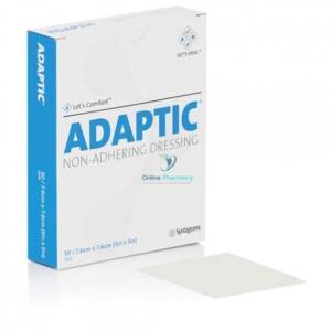 Adaptic Non Adherent Sterile Dressing - 7.6cm x 7.6cm (Box of 50)