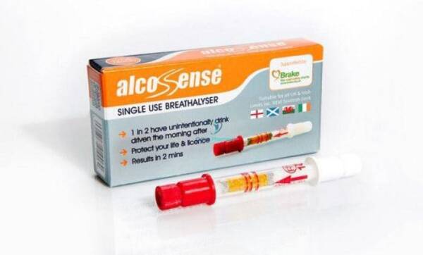 AlcoSense Single Use Breathalyser (1 Pack)