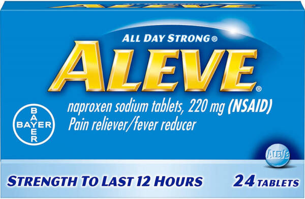 Aleve Pain Reliever/Fever Reducer Tablets, 24 ea