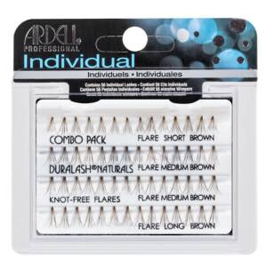 ardell Individual Lash Combo Pack Knot Free Natural Long, Short , Medium Brown