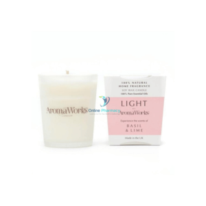 Aroma Works Light Range Basil & Lime Candle 10cl Small
