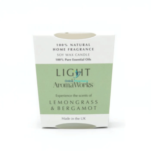 Aroma Works Light Range Lemongrass & Bergamot Candle 10cl Small