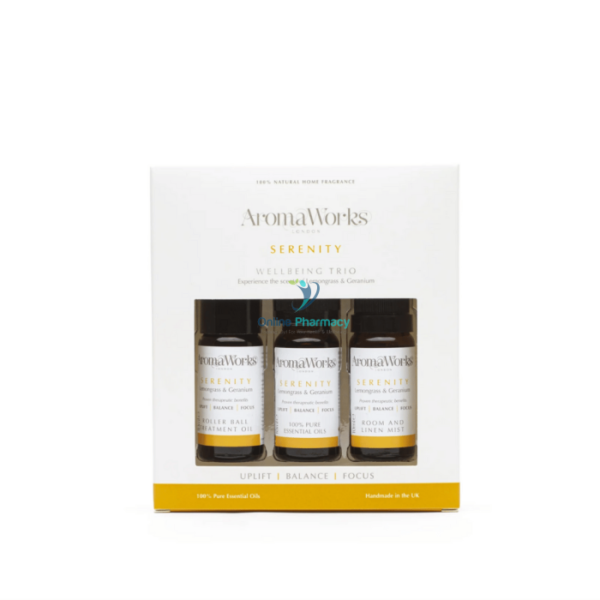 Aroma Works Serenity Wellbeing Trio 3 x 10ml products