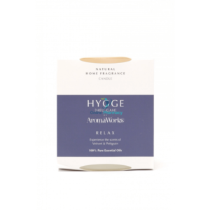 AromaWorks HYGGE RELAX - Vetivert & Petitgrain Candle with  Essential Oil