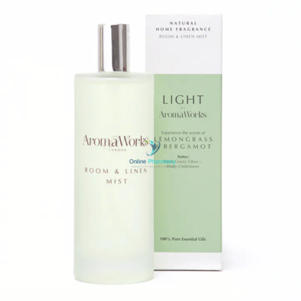 AromaWorks Light Range Lemongrass & Bergamot Room Mist 100ml