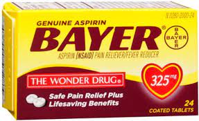 ASPIRIN 325MG TABS 24?S (BAYER)