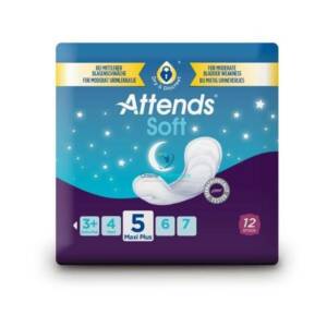 Attends Soft Pads 5 Maxi Plus - 12 Pack