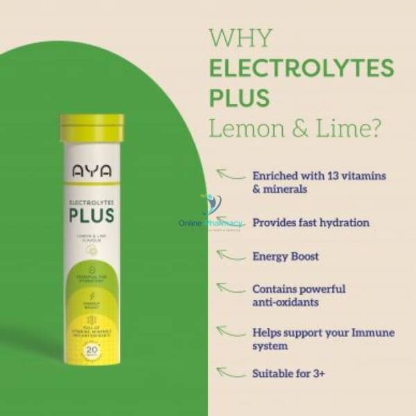 AYA Electrolyte Lemon & Lime - 20 Pack