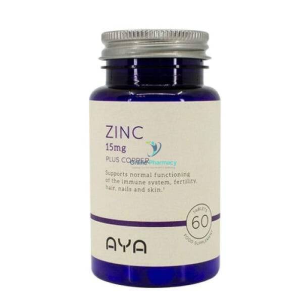 AYA Zinc Oxide 15mg With Copper - 60 Tabs