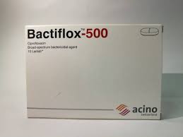 CIPROFLOXACIN (BACTIFLOX) 500MG TABS 10?S