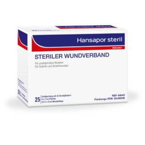 Hansapor sterile wound dressing 6 x 7 cm (25 pcs.)