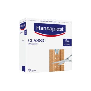Hansaplast Classic wound dressing, 5 m x 4 cm