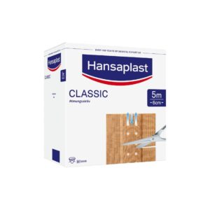 Hansaplast Classic wound dressing, 5 m x 6 cm