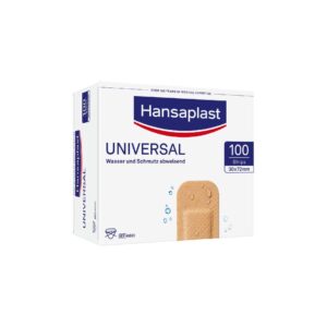 Hansaplast Universal Water Resistant wound strips, 3 x 7.2 cm (100 pcs.)