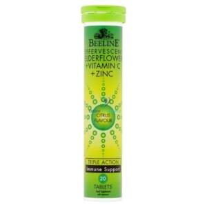 Beeline Effervescent Vitamin C, Zinc & Elderflower 20's