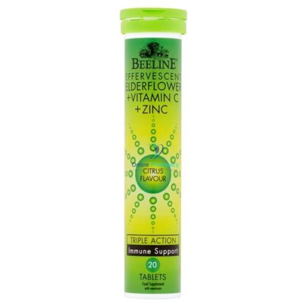 Beeline Effervescent Vitamin C, Zinc & Elderflower 20's
