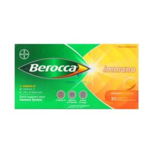Berocca Immuno Sugar-Free Orange Effervescent Tablets - 15 / 30 Pack