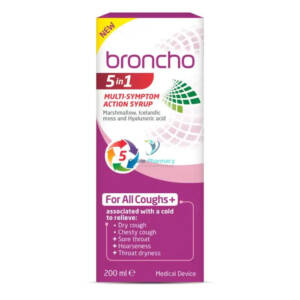 Broncho 5 in 1 Multi Symptom Action Syrup 120ml / 200ml
