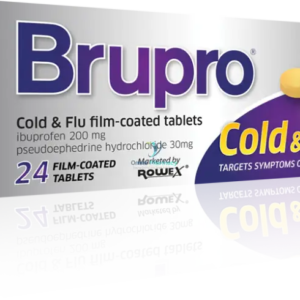 Brupro Cold & Flu 200mg/30mg film-coated tablets 24s