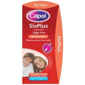 CALPOL SIX PLUS SUSPENSION SUGAR FREE 80ML