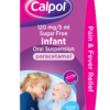 Calpol 2+ Months Strawberry Sugar Free Suspension - 60ml/140ml
