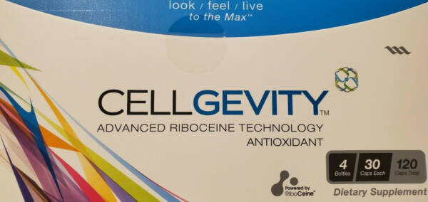 CELLGEVITY - 4 Bottles 30 Capsules Each - 1 Month Supply