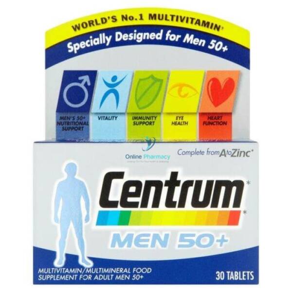 Centrum Men 50+ Multivitamin - 30 Tablets