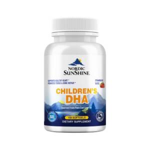Nordic Sunshine Children's DHA 85mg Strawberry Flavor