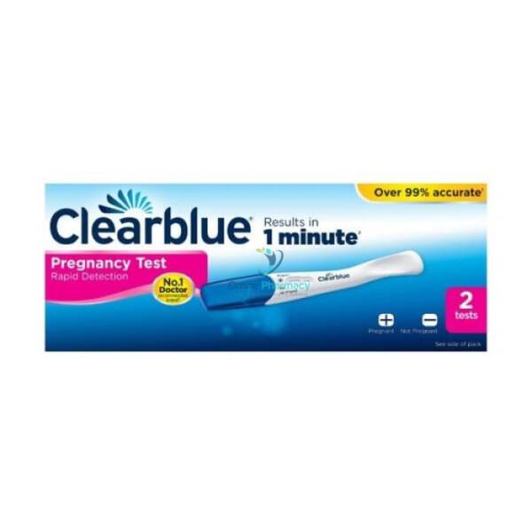 Clearblue Rapid Detection Pregnancy Test - 1/2 Pack