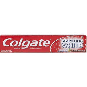 Colgate sparkling white whitening cinnamint toothpaste